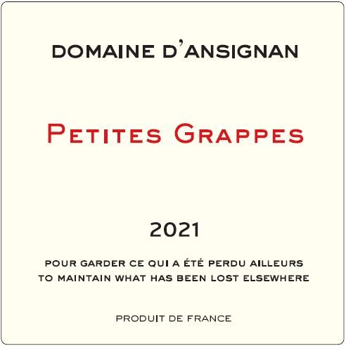Etiquette les petites grappes