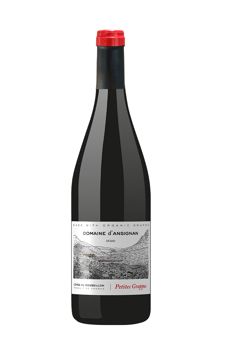 Les petites grappes Bouteille de vin